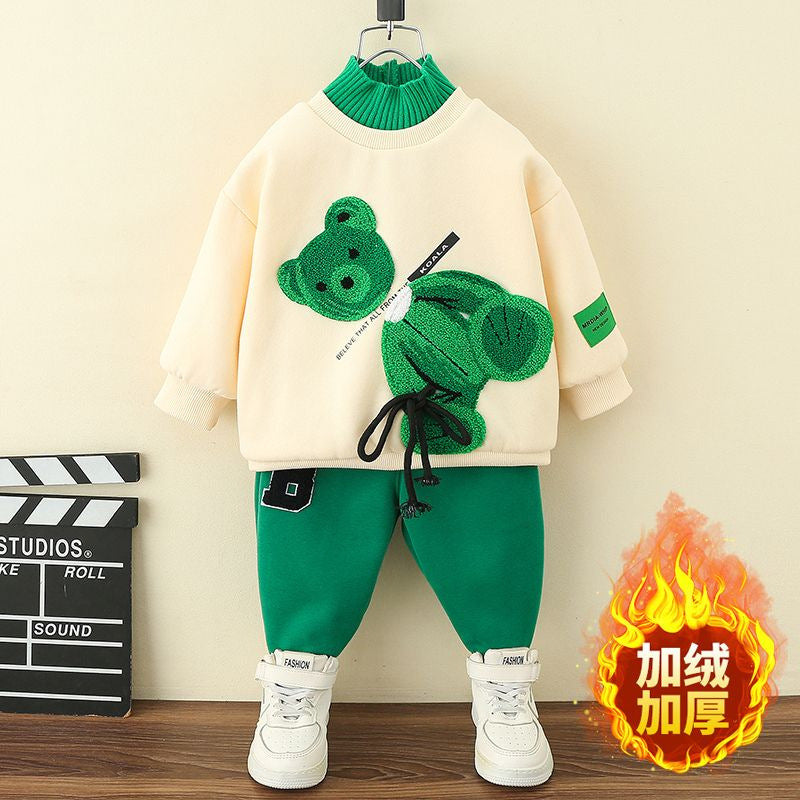 Two-piece Cartoon Hoodie For Boys And Girls