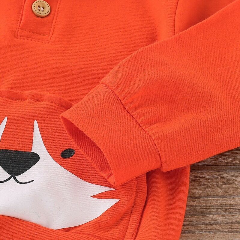 Long sleeve fox Hoodie Pants Set