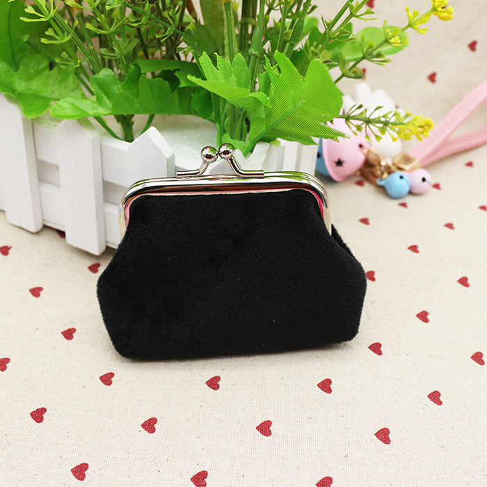 Autumn winter candy color wool zero wallet student cloth coin bag children small purse small gift wholesale