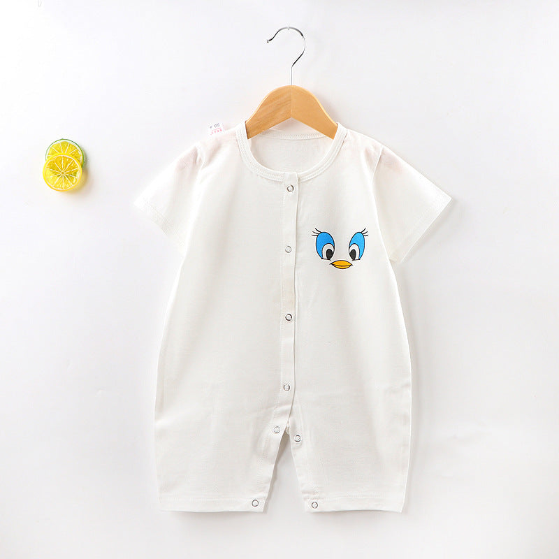 Baby Jumpsuit Short Sleeved Summer Newborn Hoodie