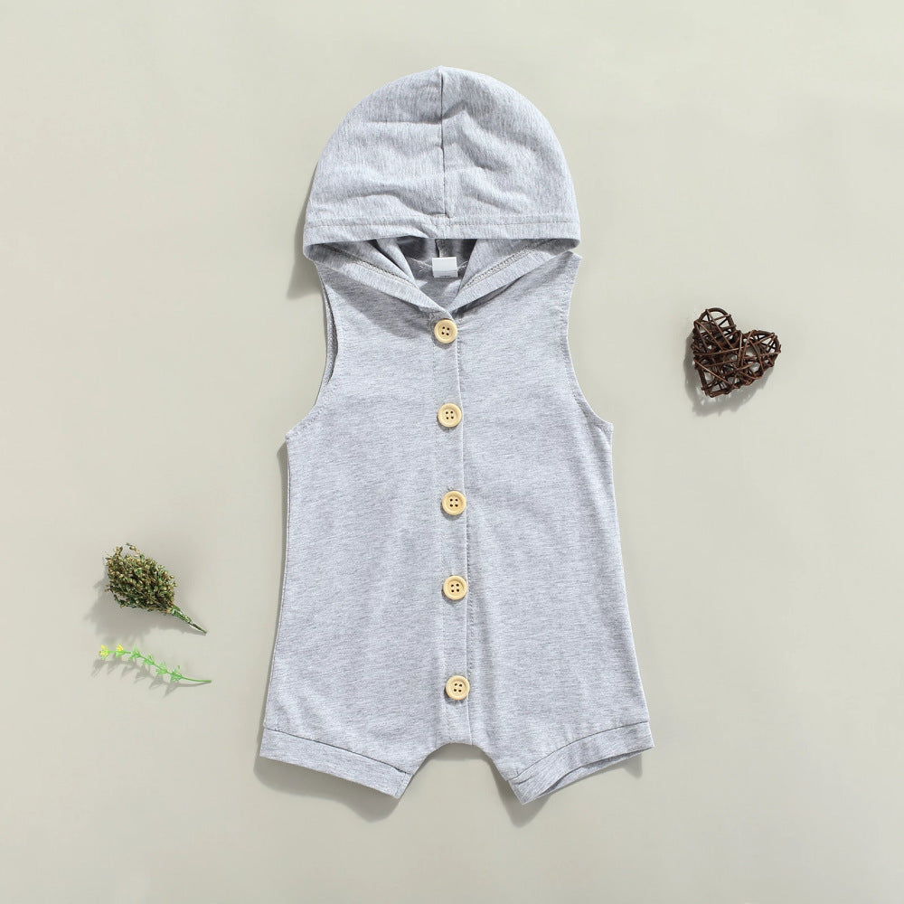 Children's Hoodie Cardigan Rompers Jumpsuit