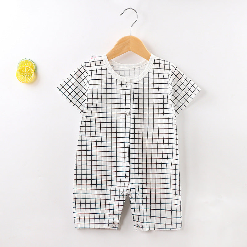 Baby Jumpsuit Short Sleeved Summer Newborn Hoodie