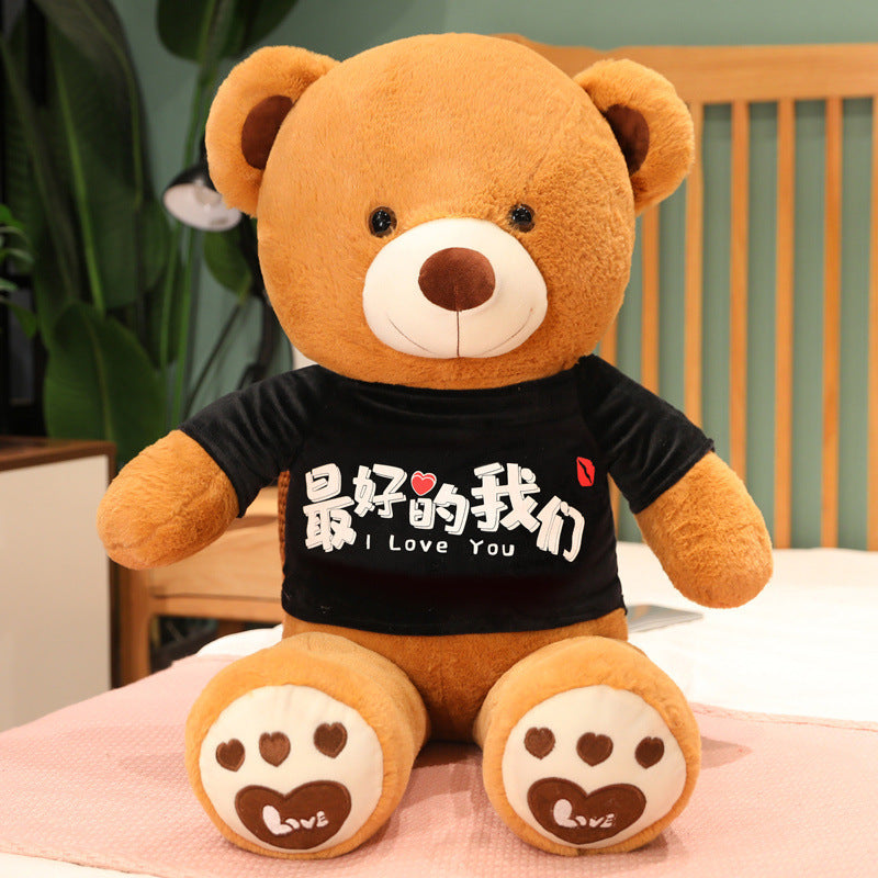 New Hoodie Teddy Bear Plush Toy Doll Cute Cartoon Dressed Bears