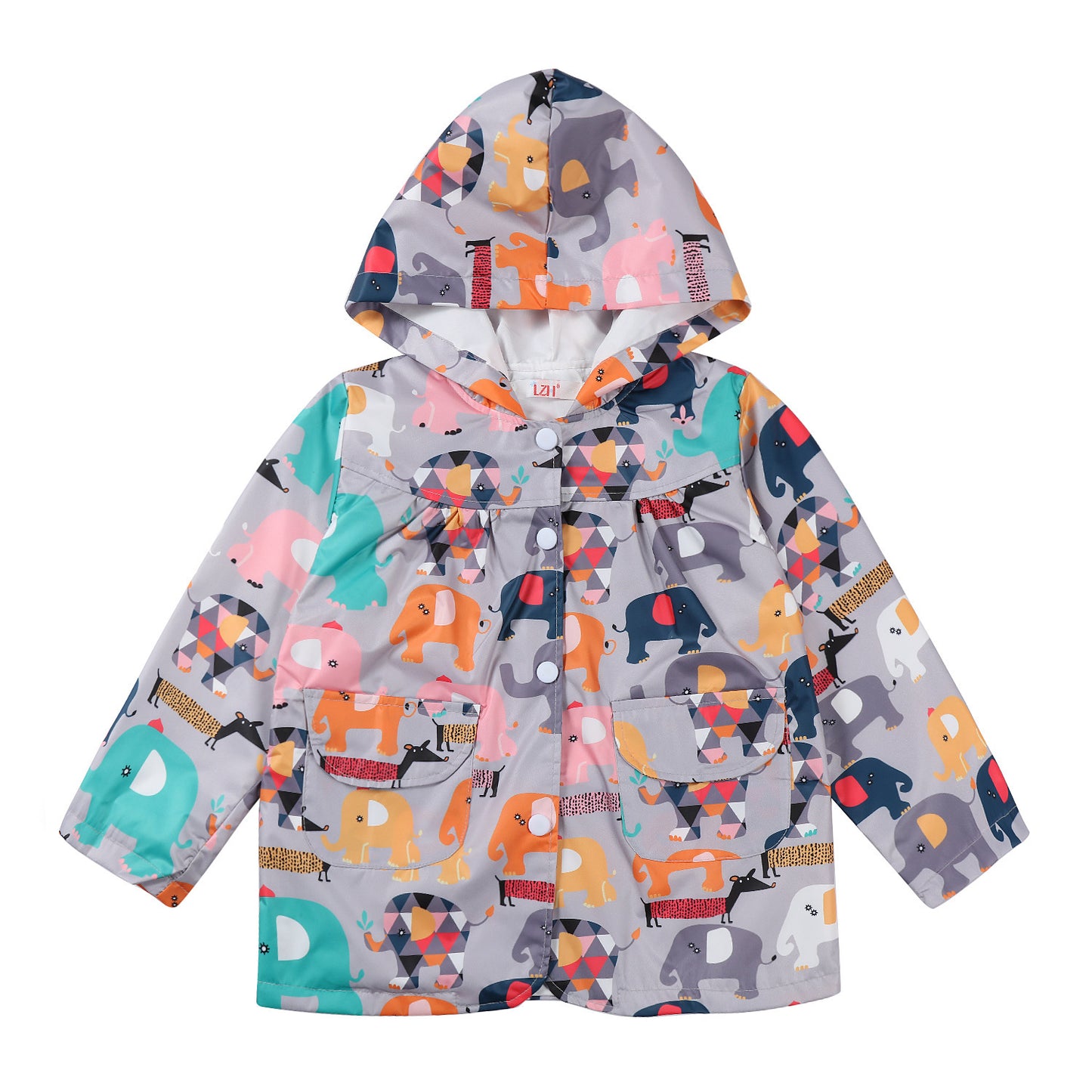 Children's Hoodie Printed Outdoor Jacket Coat