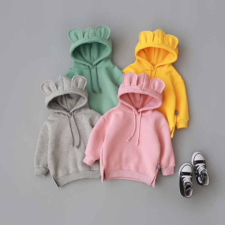 Hooded hoodie with fleece