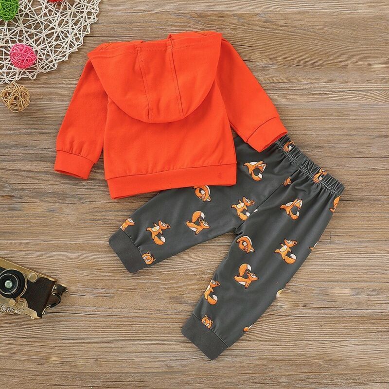 Long sleeve fox Hoodie Pants Set