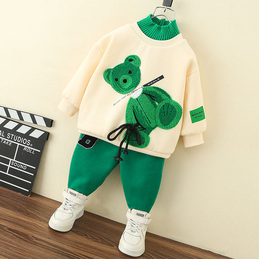 Two-piece Cartoon Hoodie For Boys And Girls