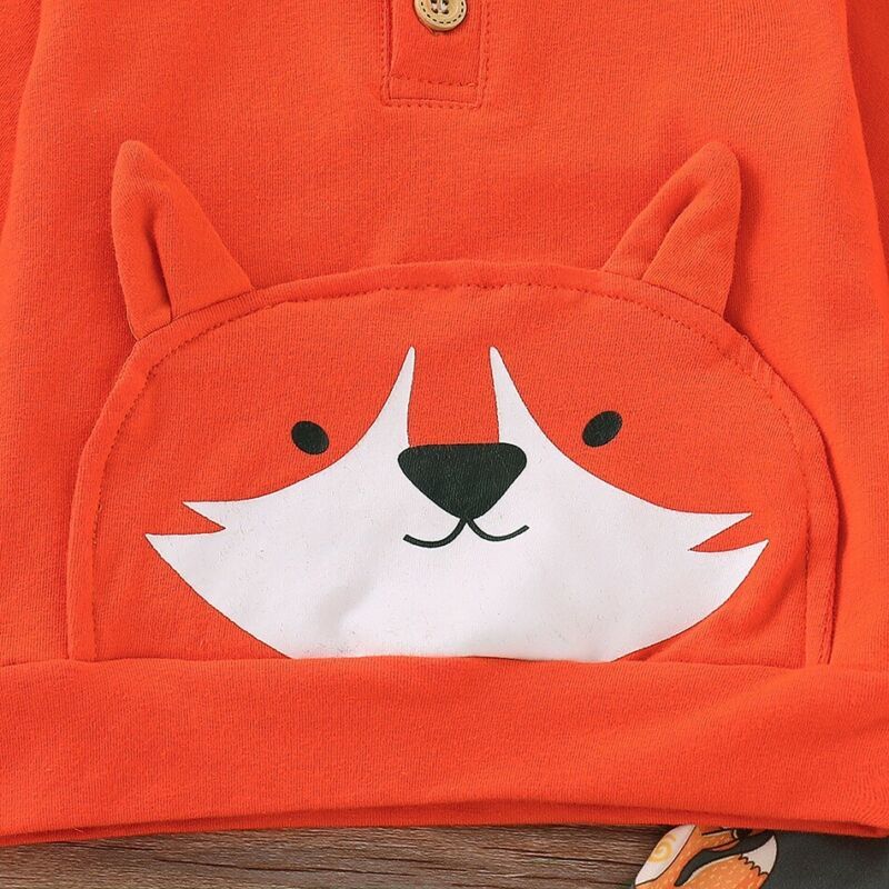 Long sleeve fox Hoodie Pants Set