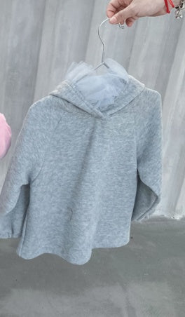 Sweet princess wind mesh hoodie