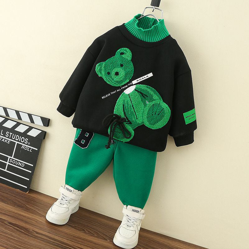 Two-piece Cartoon Hoodie For Boys And Girls