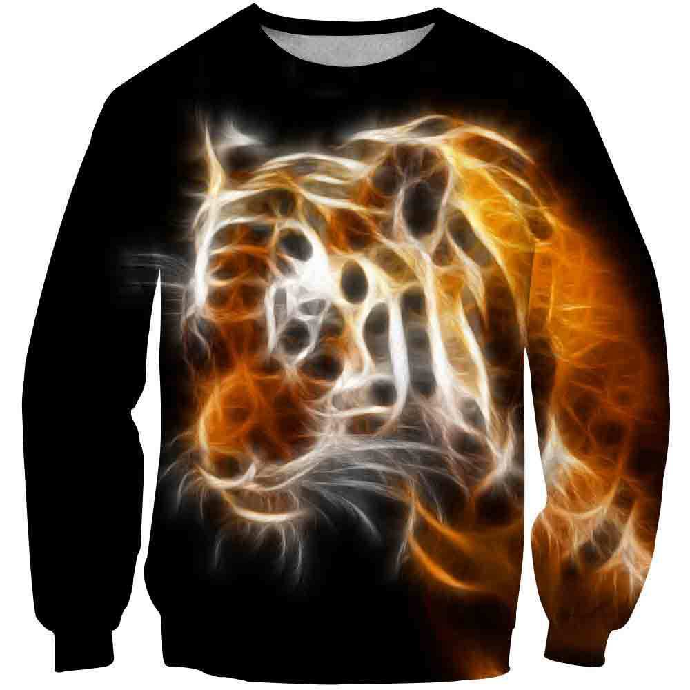 3D Personalized Animal Pattern Sports Top Unisex Tiger Series Hoodie