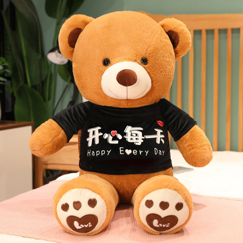 New Hoodie Teddy Bear Plush Toy Doll Cute Cartoon Dressed Bears