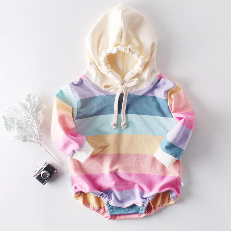 Long Sleeve Clothes Hoodie Jumpsuit Baby Korean Romper